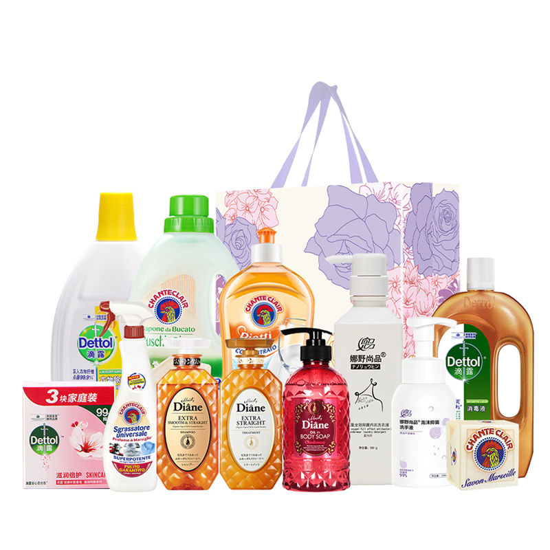 滴露/黛丝恩/大公鸡/娜野尚品家清个护组合7165g（单位：套）  